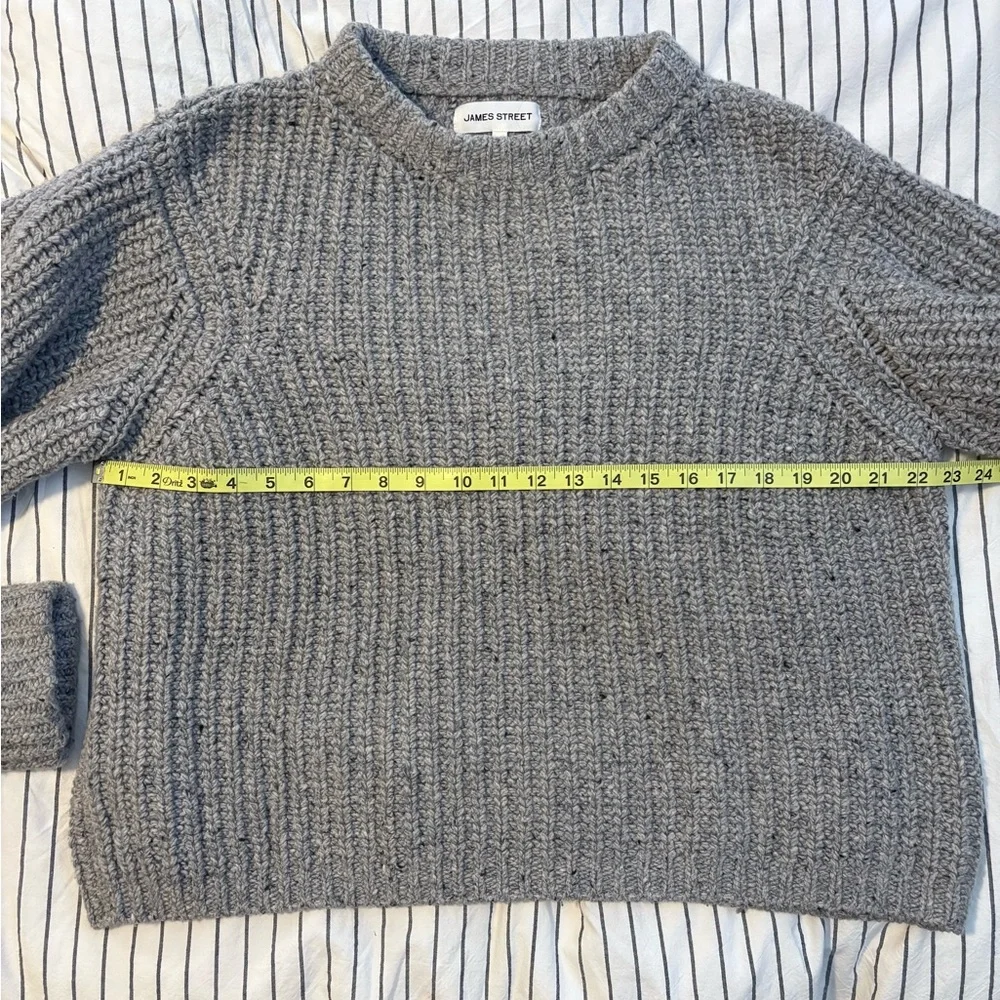 James Street Chunky Lowe Pullover Marled Silver - Picture 5 of 9